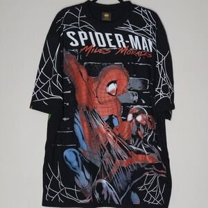 Spiderman Miles Morales Scorpion T-shirt AOP Crown Size XXL Double-Sided